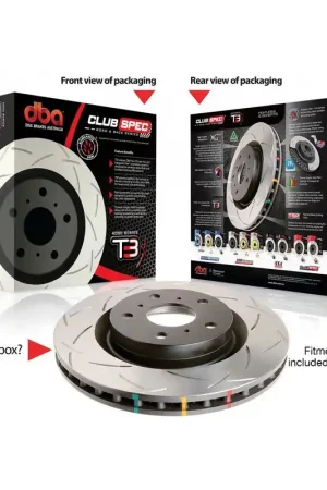 DBA [08-17 STI] 4000 Series T3 Slotted Rear Rotor | 42656S-10 Crafted