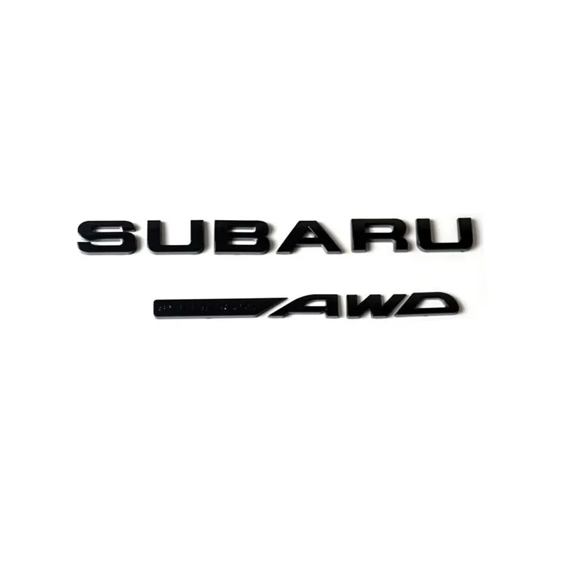 Racing Art Subaru Symmetrical AWD Trunk Emblem - Black/Red/Neon Yellow Exclusive Offer