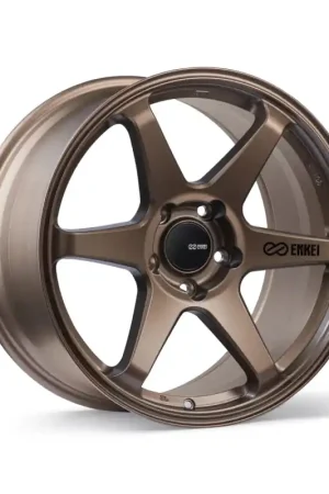 While Supplies Last Enkei T6R 18x9.5 38mm Offset 5x114.3 Bolt Pattern 72.6 Bore Matte Bron