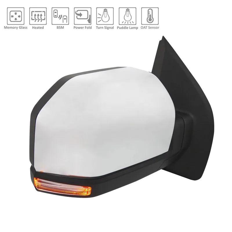Right Side Mirror outside rear view 2018 - 2018 FORD F-150 FO1321591 JL3Z17682JB - REGULAR Order Now