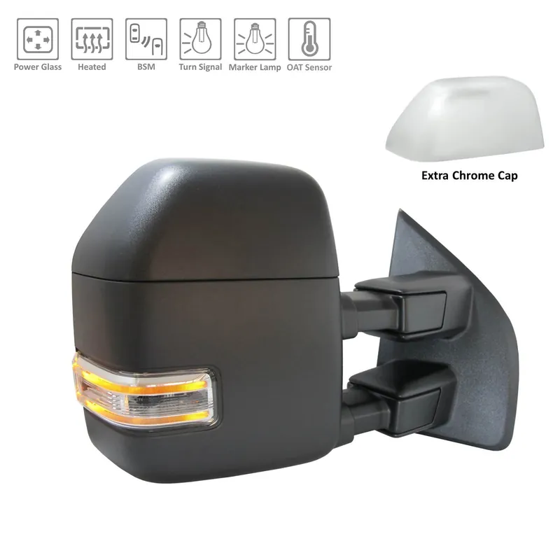 Right Side Mirror outside rear view 2017 - 2019 FORD F-250 SUPER DUTY FO1321609 HC3Z17682FA-PFM - REGULAR Today Only