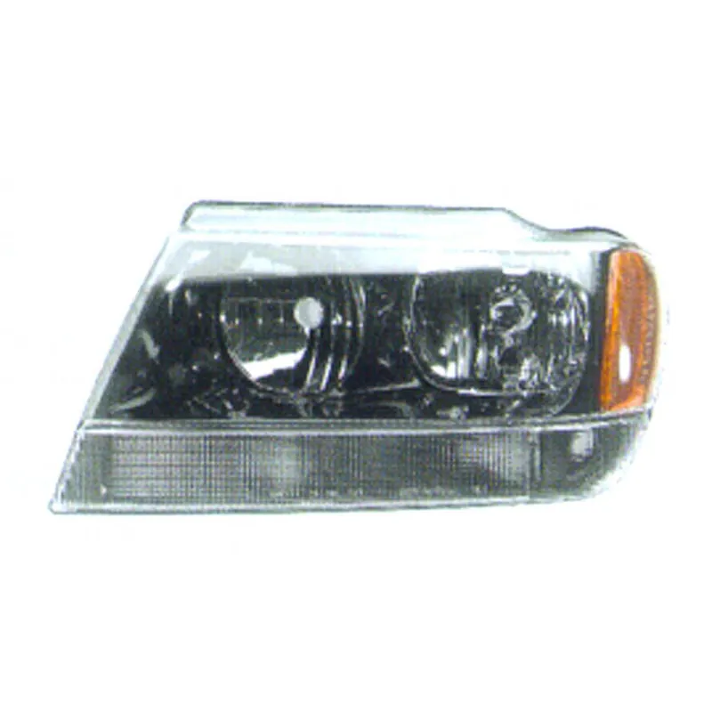 Left Side Headlamp assy composite 1999 - 2004 JEEP GRAND CHEROKEE CAPA CH2502120C 55155553AI - CAPA Modern