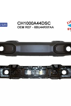 Front bumper cover 2020 - 2024 JEEP GLADIATOR CAPA CH1000A44DSC 6BU44RXFAB-PFM - CAPA Same Day Shipping