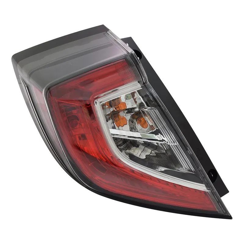 Left Side Taillamp assy outer 2017 - 2021 HONDA CIVIC CAPA HO2804116C 33550TGGA02 - CAPA Wholesale
