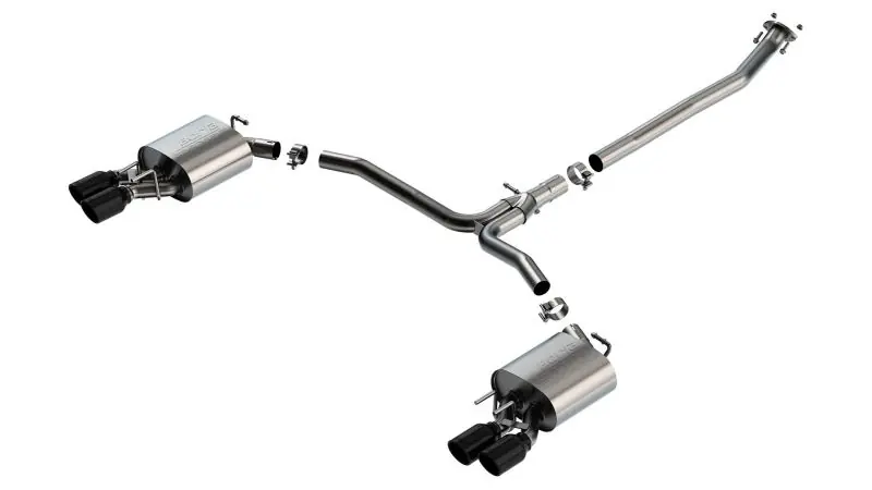 Borla 18-22 Toyota Camry XSE 2.5L i4 AT/MT FWD / 4DR S-TYPE Cat Back Exhaust (Black Chrome) Big Sale