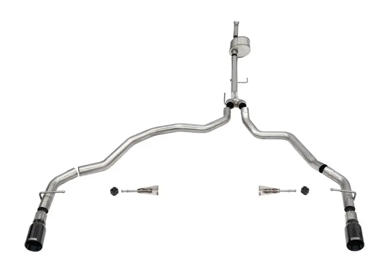 Low Price Corsa 2021-2025 Ford F-150 SuperCab/6.5in Bed 5.0L V8 Xtreme Cat-Back Dual Rear Exit-Black PVD
