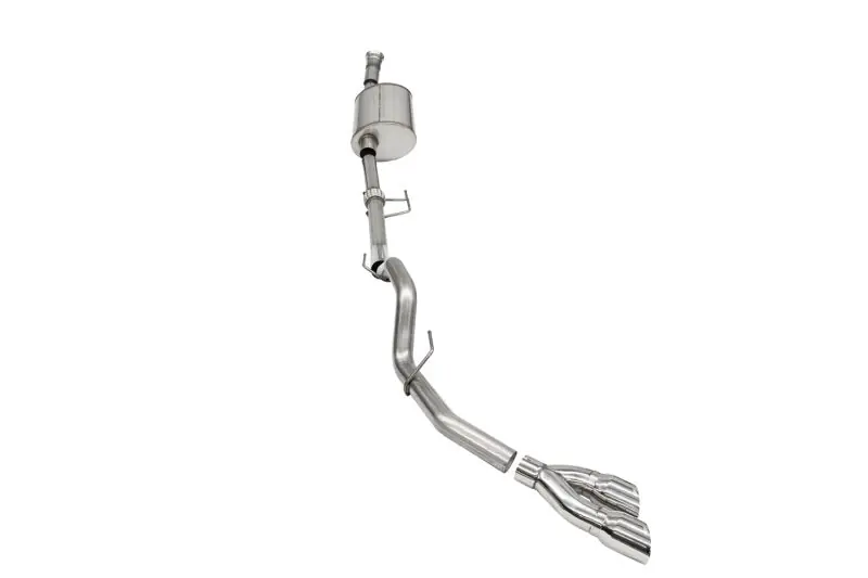 Holiday Sale Corsa 2021-2025 Ford F-150 SuperCab/6.5in Bed 3.5L V6 Sport Cat-Back Single Side Exit-Polished