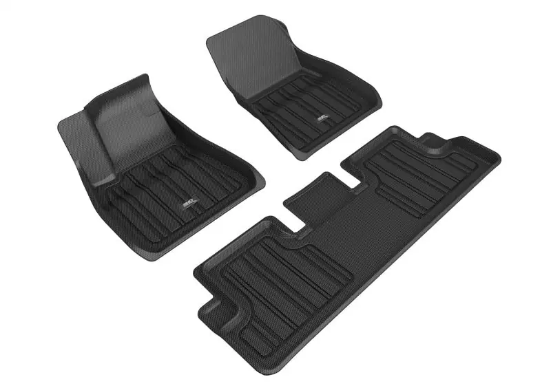 Last Chance 3D MAXpider 2020-2022 Tesla Model 3 Elitect 1st & 2nd Row Floormats - Black