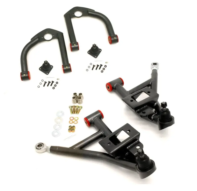 BMR 93-02 F-Body Upper And Lower A-Arm Kit - Black Hammertone Fast Shipping