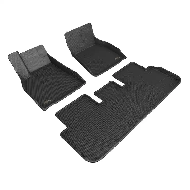 Affordable 3D MAXpider 21-22 Tesla Model S Kagu 1st & 2nd Row Floormats - Black