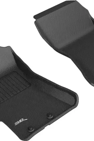 3D MAXpider 08-11 Subaru Impreza / WRX / 08-14 Impreza WRX STI Kagu 1st Row Floormats - Black Direct From Factory