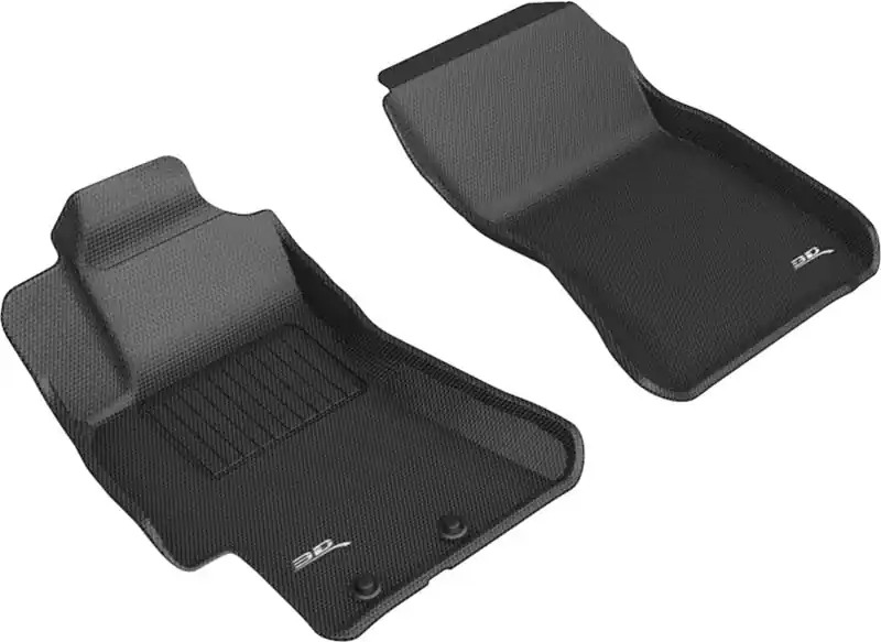 3D MAXpider 08-11 Subaru Impreza / WRX / 08-14 Impreza WRX STI Kagu 1st Row Floormats - Black Direct From Factory