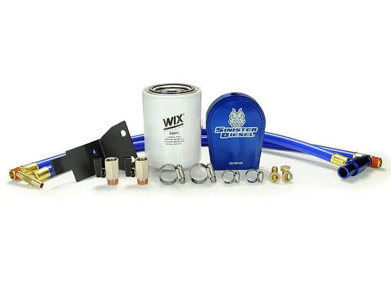 Professional Grade Sinister Diesel 03-07 Ford 6.0L Ford Powerstroke Coolant Filtration System w/ Wix Filter