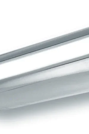 Borla 2.25in Inlet 4in Round Rolled Angle Cut x 12in Long Embossed Exhaust Tip Express Delivery