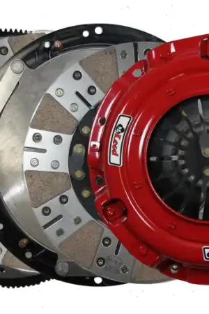 McLeod RXT Twin Disc Clutch Kit w/Steel Flywheel - Mod Motor Fords w/8 Bolt Crank 1-1/8in x 26 Input Fast Shipping