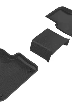 3D MAXpider 2017-2020 Audi Q7/Q8 Kagu 2nd Row Floormats - Black Reduced Price