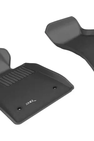 3D MAXpider 2013-2019 Cadillac ATS/ATS-V Kagu 1st Row Floormat - Black Warranty Included