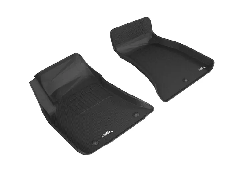 3D MAXpider 2015-2020 Dodge Challenger Rwd Kagu 1st Row Floormat - Black Latest