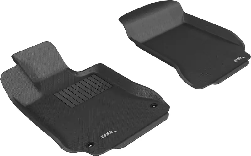 3D MAXpider 2008-2014 Mercedes-Benz C-Class W204 Kagu 1st Row Floormat - Black Buy Online