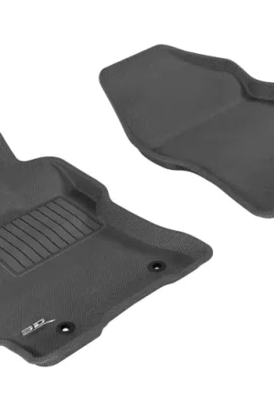 3D MAXpider 2004-2009 Toyota Prius Kagu 1st Row Floormat - Black Affordable