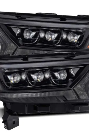 AlphaRex 19-21 Ford Ranger NOVA LED Proj Headlight Plnk Style Alpha Blk w/Activ Light/Seq Signal/DRL One Day Deal