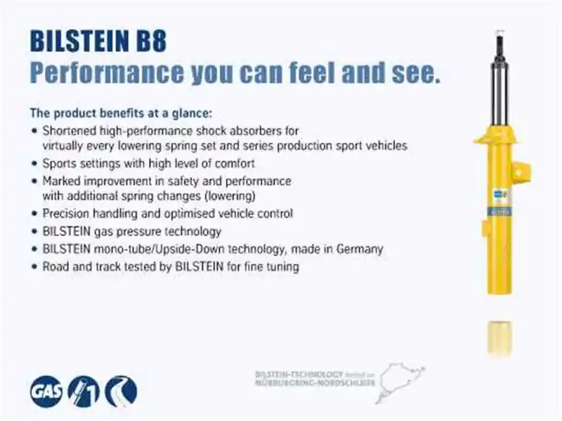 Bilstein 5100 Series 2018 Jeep Wrangler JL Rear Shock Absorber (For Rear Lifted Height 2-3in) Clearance