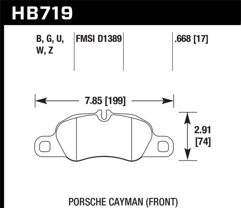Big Sale Hawk 2014 Porsche Cayman DTC-70 Front Race Brake Pads