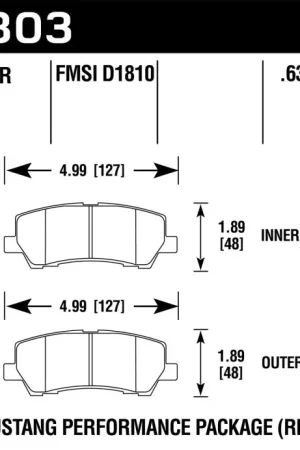 Don’t Miss Out Hawk 15-17 Ford Mustang Performance DTC-60 Rear Brake Pads