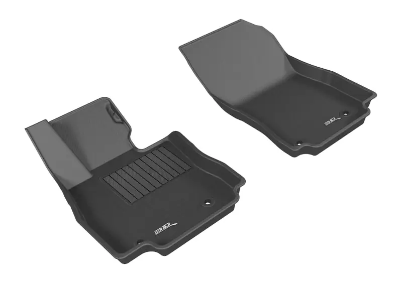 3D MAXpider 2016-2020 Toyota/Scion Yaris/Yaris Ia/Ia Kagu 1st Row Floormat - Black Don’t Miss Out