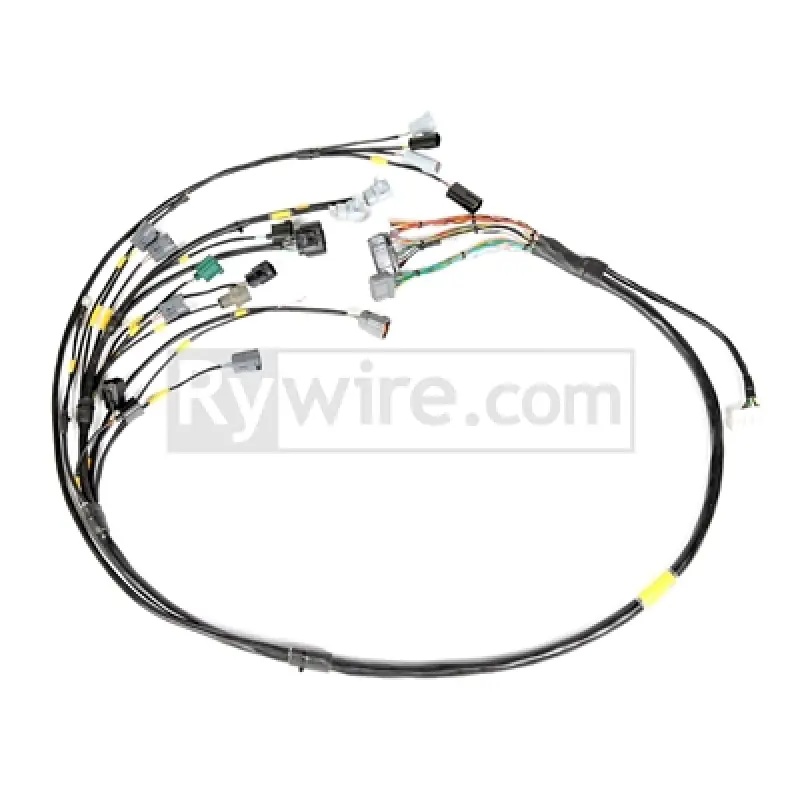 Rywire 13B Haltech Mil-Spec Eng Harness w/EV14 Inj/Denso 5th/6th Inj/Delphi Press Sensor/Bosch Knock Warranty Included