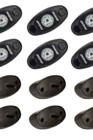 Crafted Rigid Industries Rock Light Kit- Amber (6 lights)