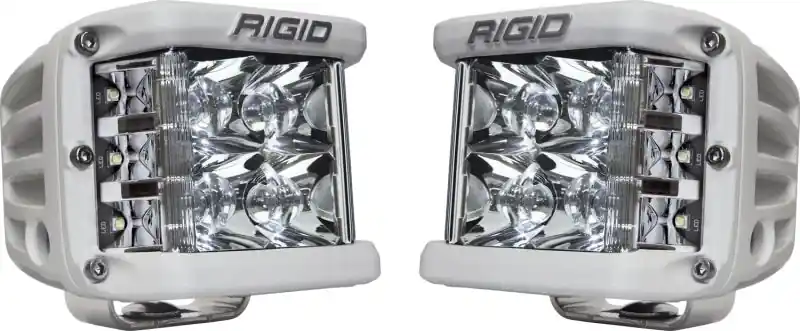 Free Delivery Rigid Industries D-SS - Spot - Set of 2 - White Housing