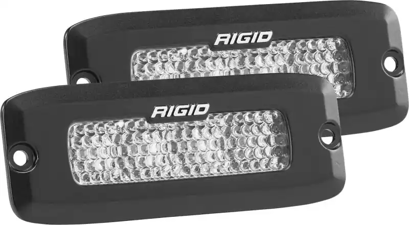 Rigid Industries SRQ - 60 Deg. Lens - White - Flush Mount - Set of 2 Free Delivery