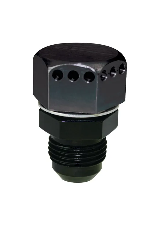 Premium Moroso Positive Seal Vented Fitting -10An Male - Aluminum - Single