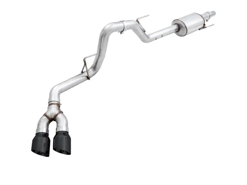AWE Tuning 2015+ Ford F-150 0FG Single Exit Performance Exhaust System w/4.5in Diamond Black Tips Genuine