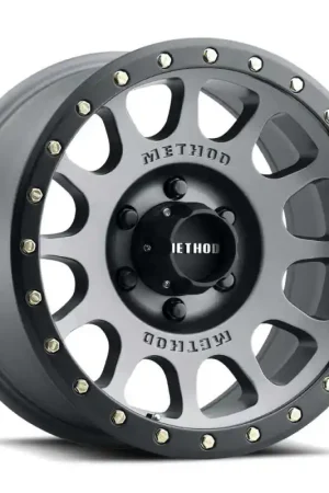 Method MR305 NV 17x8.5 / 0mm Offset / 8x6.5 BP / 130.81mm CB / Titanium - Matte Black Lip Wheel Sale