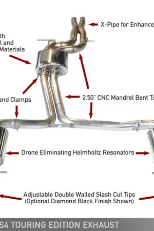 AWE Tuning Audi B8.5 S4 3.0T Touring Edition Exhaust System - Chrome Silver Tips (102mm) Limited Offer