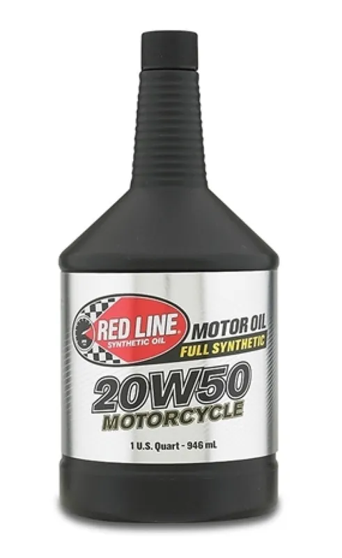 Premium Red Line 20W50 Motorcycle Oil - Quart