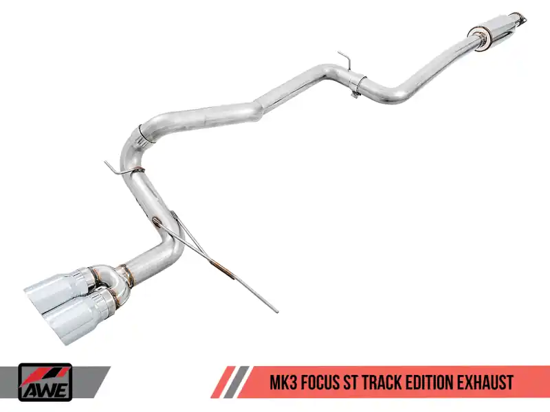 AWE Tuning Ford Focus ST Track Edition Cat-back Exhaust - Diamond BlackTips One Day Deal