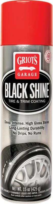 Last Chance Griots Garage Black Shine Tire and Trim Coating - 15oz (Aerosol)