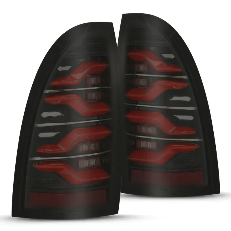 AlphaRex 05-15 Toyota Tacoma LUXX LED Taillights Blk/Red w/Activ Light/Seq Signal Save Now