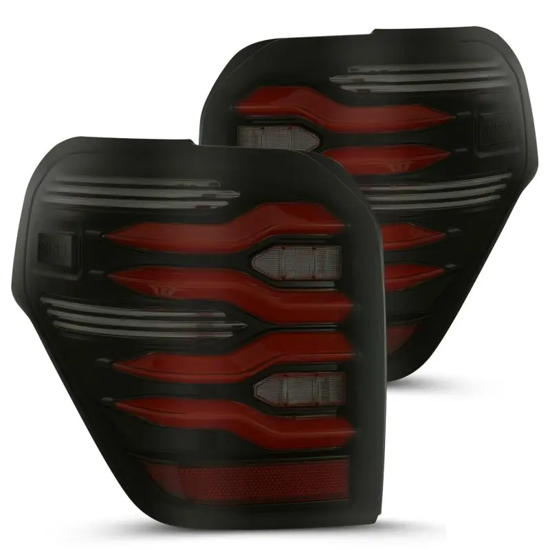 Holiday Sale AlphaRex 10-21 Toyota 4Runner LUXX LED Taillights Blk/Red w/Activ Light/Seq Signal
