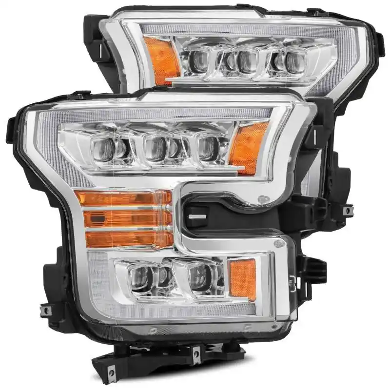AlphaRex 11-16 Ford F-350 SD NOVA LED Proj Headlights Plank Style Chrm w/Activ Light/Seq Signal Mega Sale