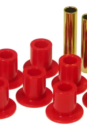 Fresh Stock Prothane 87-96 Jeep Front Spring & Shackle Bushings - Red
