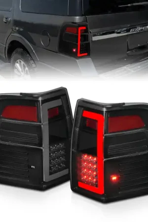 ANZO 07-17 Ford Expedition LED Taillights w/ Light Bar Black Housing Smoke Lens Discount