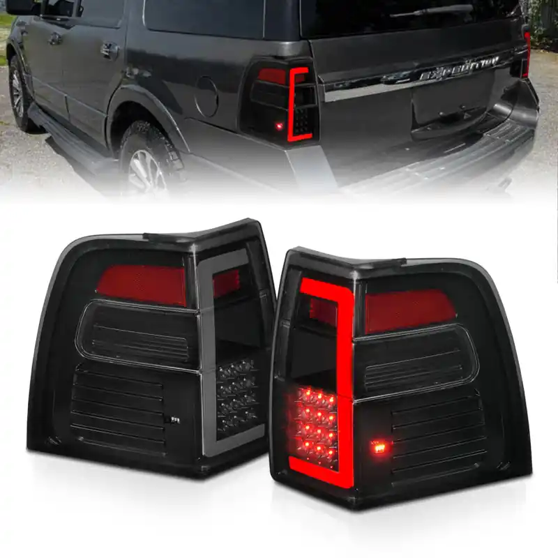 ANZO 07-17 Ford Expedition LED Taillights w/ Light Bar Black Housing Smoke Lens Discount