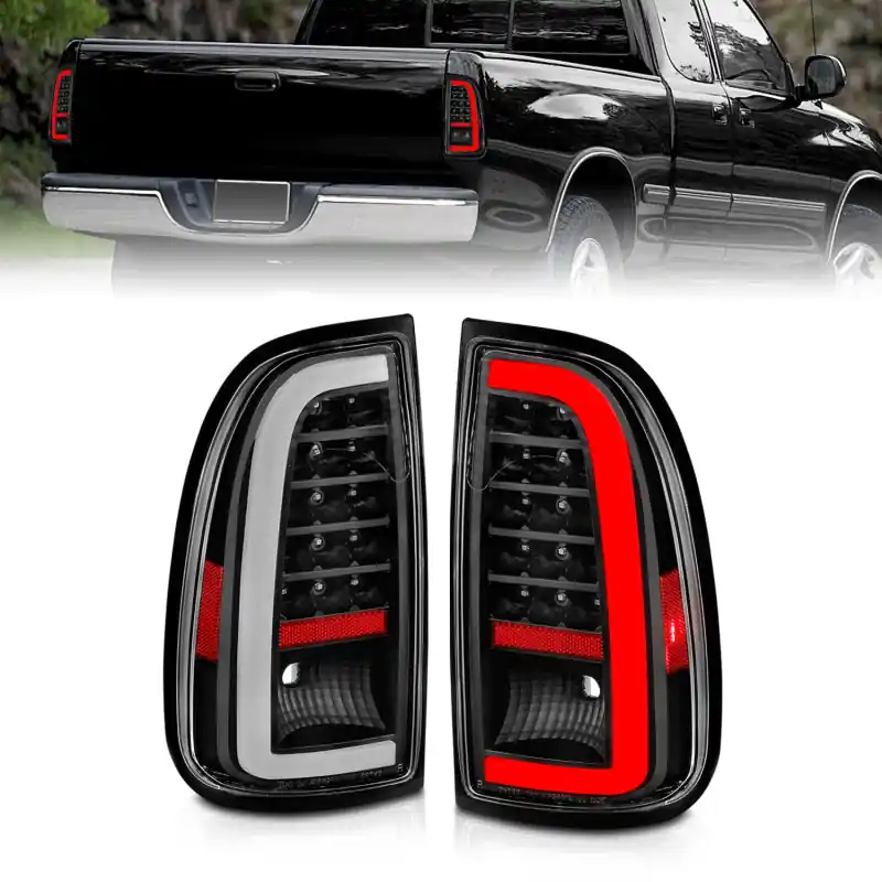 ANZO 00-06 Toyota Tundra LED Taillights w/ Light Bar Black Housing Clear Lens Budget