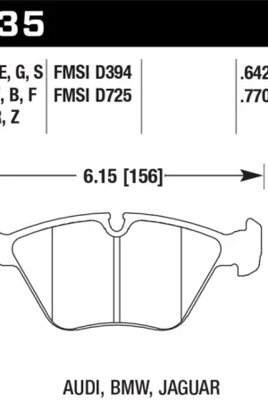 Hawk 1997 BMW E36 M3 Blue 9012 Race Front Brake Pads Super Sale
