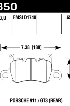 Hawk 14-17 Porsche 911 GT3 DTC-60 Race Rear Brake Pads Flash Sale