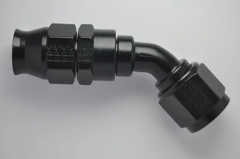 Fragola -10AN Real Street x 45 Degree Hose End Black For PTFE Hose Latest